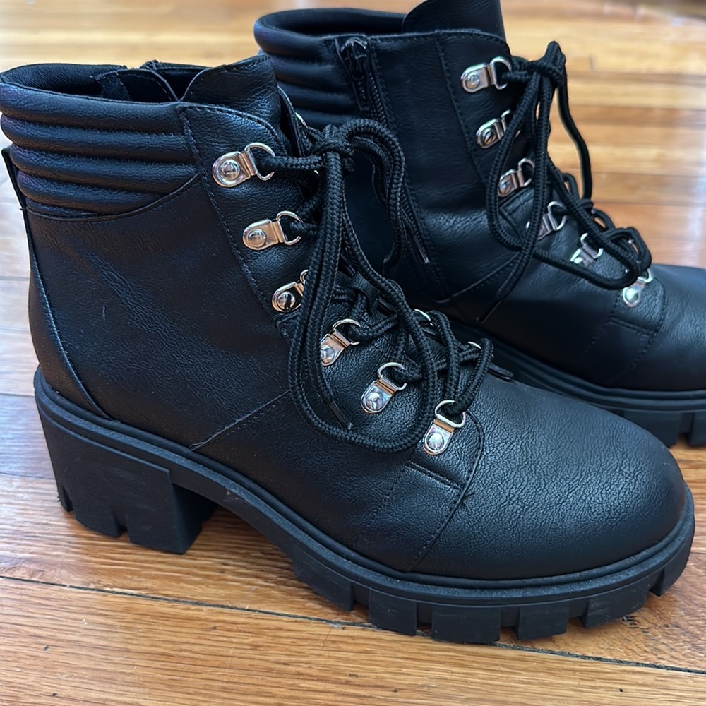 Lugg Combat Moto Boots 8.5
